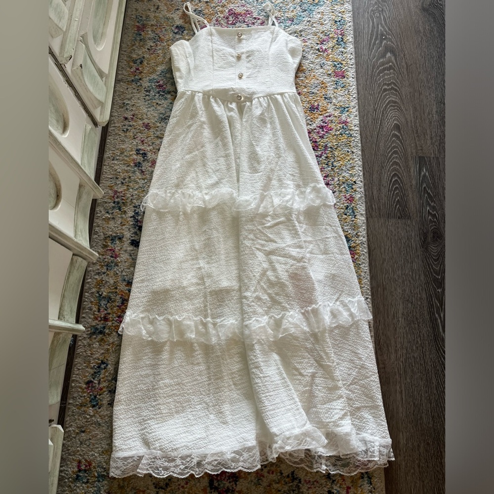 Lacey white dress
